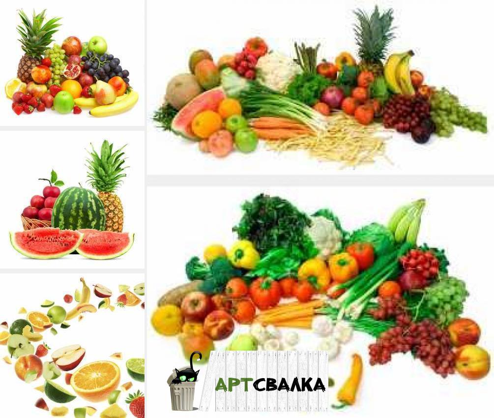 Фрукты и овощи клипарт | Fruit and vegetables clipart
